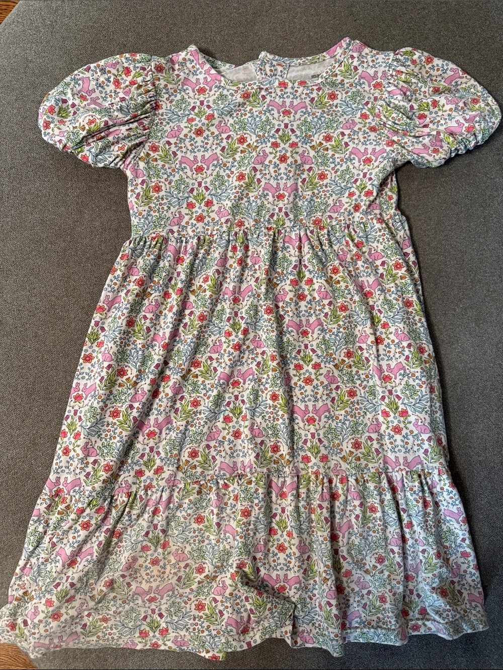 Magnetic Me Pink Floral Puff-Sleeve Casual Dress